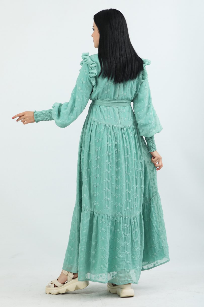 Womens Vintage Mint Dress - Image 8