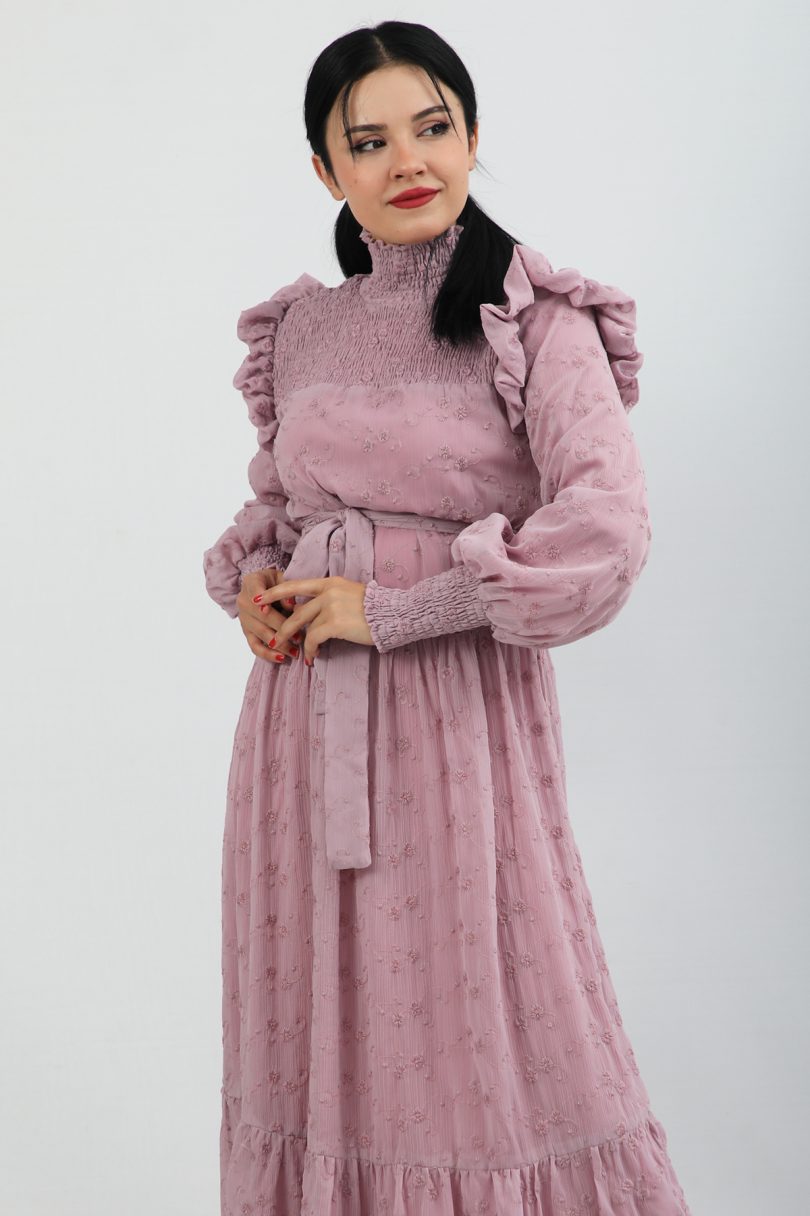 Womens Vintage Pink Dress