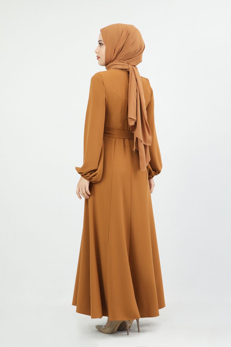 Sofia Womens Brown Daily Dress - Image 5
