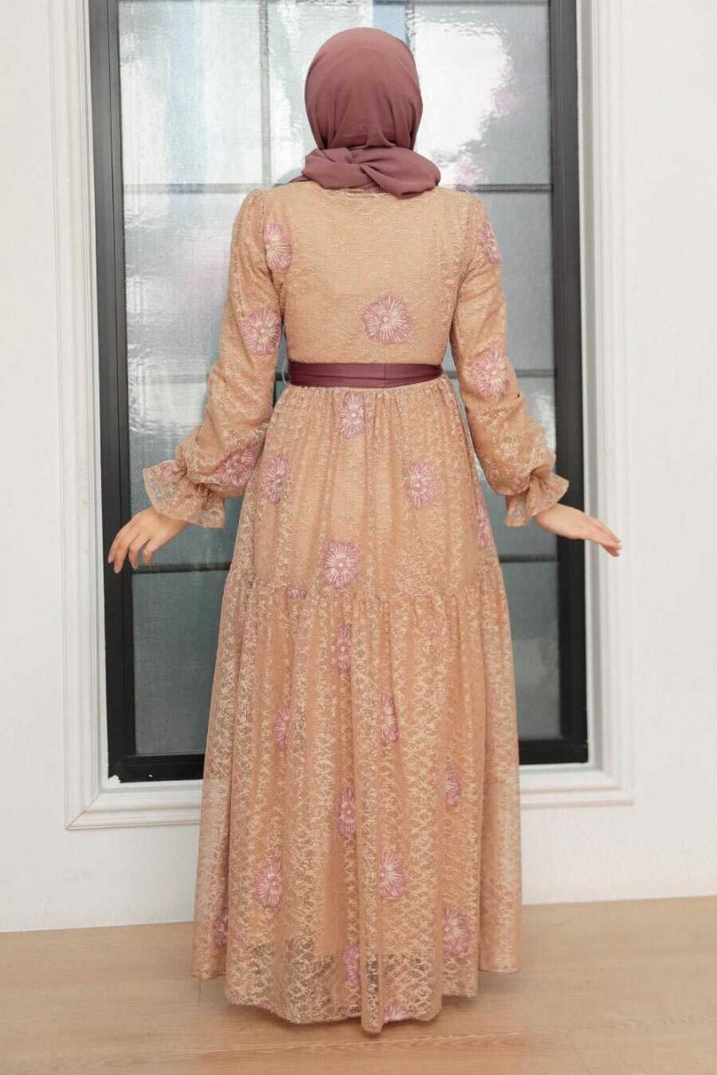 Biscuit Hijab Dress - Image 3