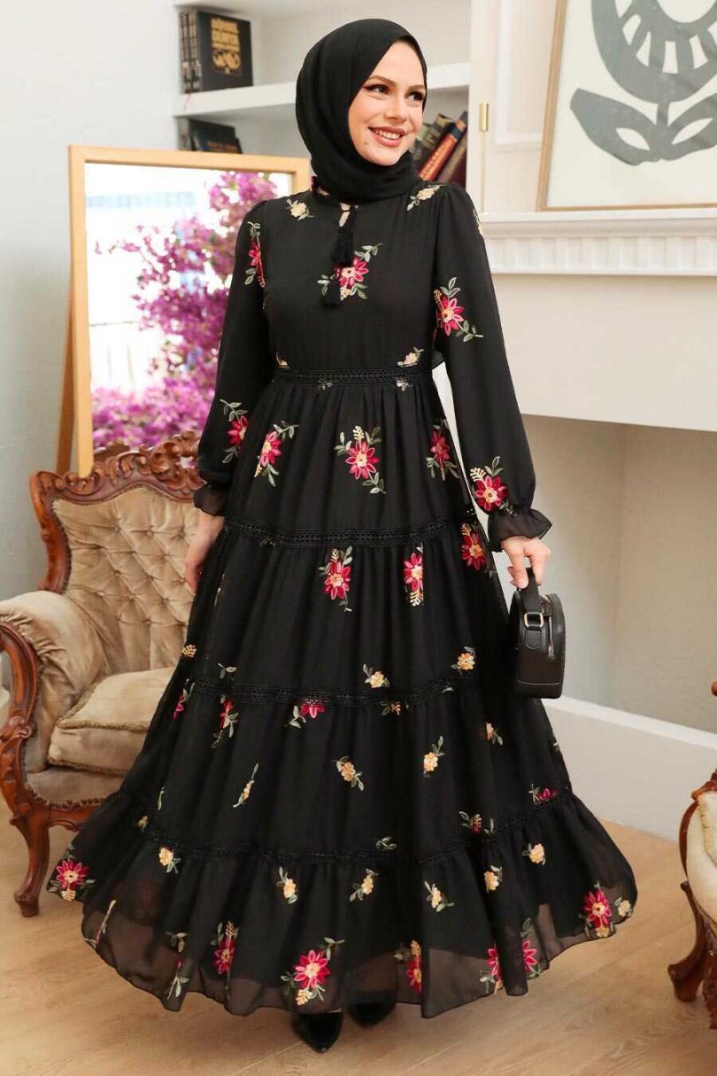 Black Hijab Dress