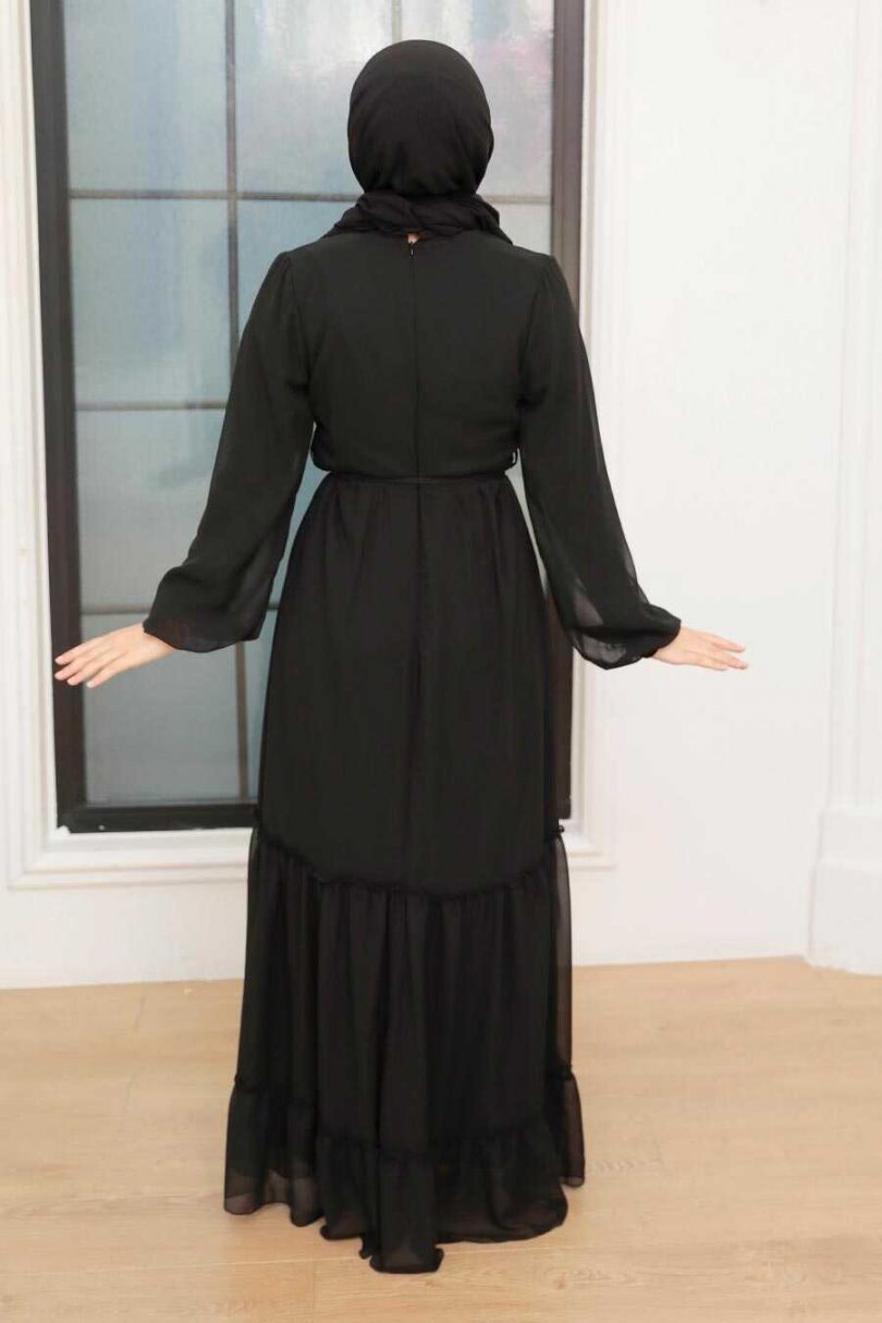 Black Hijab Dress - Image 2