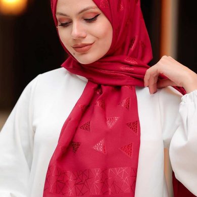 Claret Red Hijab Shawl