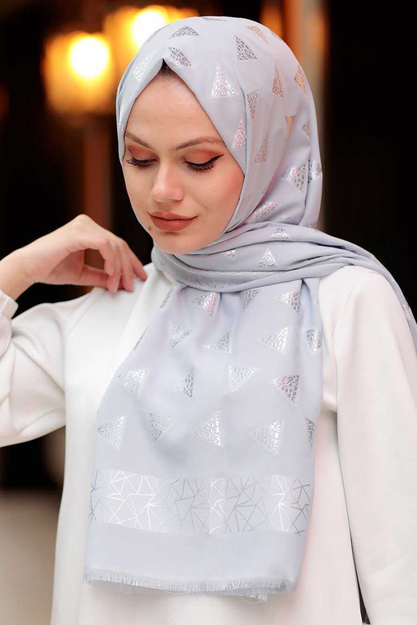 Grey Hijab Shawl