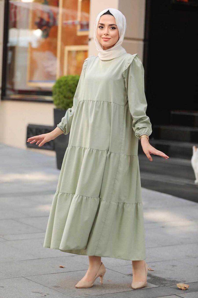 Mint Hijab Dress - Image 2