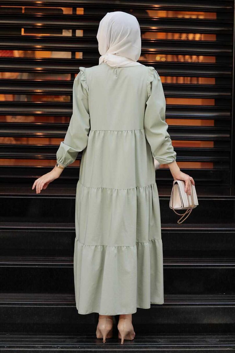 Mint Hijab Dress - Image 3