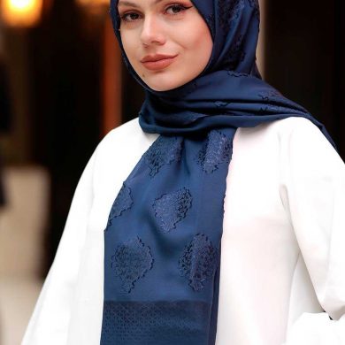 Navy Blue Hijab Shawl