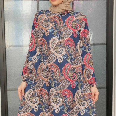 Navy Blue Hijab Tunic