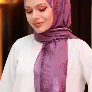 Purple Hijab Shawl