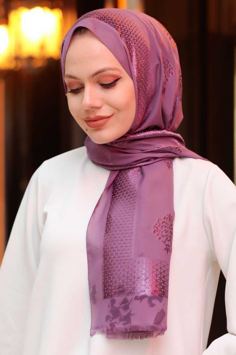 Purple Hijab Shawl