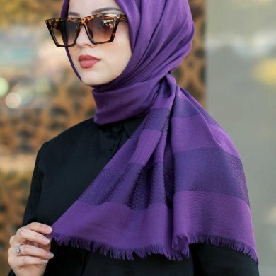 Purple Hijab Shawl