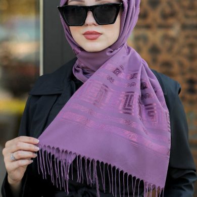 Purple Hijab Shawl