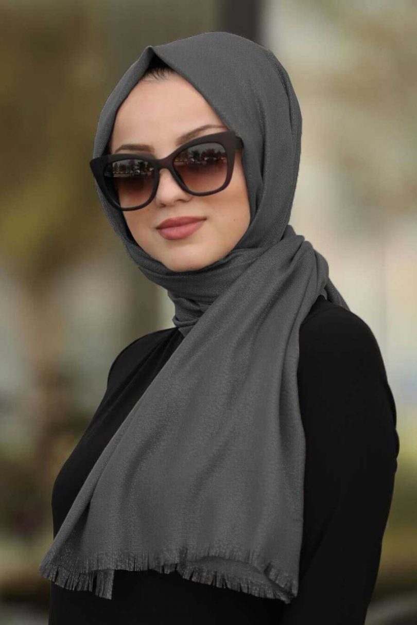 Smoke Color Hijab Shawl