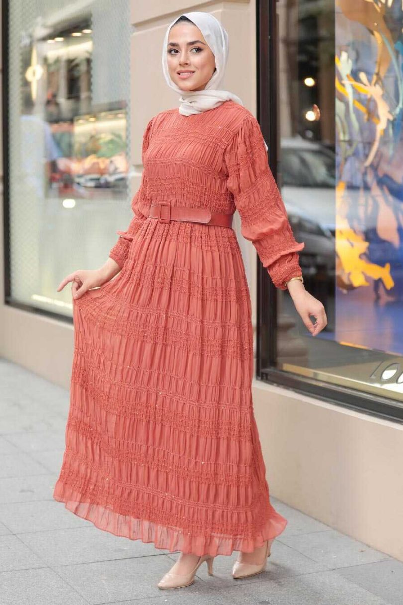 Terra Cotta Hijab Dress