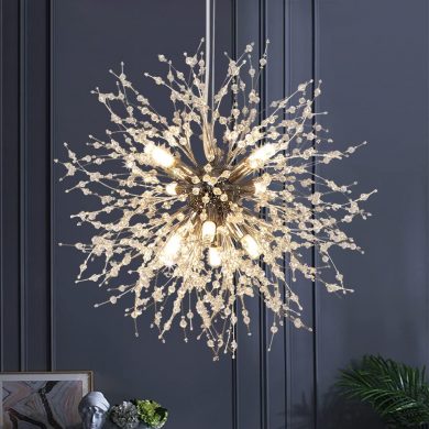 Crystal Chandelier, 8-Light Firework Lamp, Modern Chandeliers Ceiling Light,