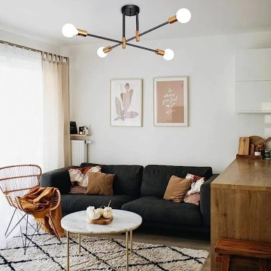 Mount Pendant Light 4 Light E27 Modern Light Fixture Sputnik Chandeliers Mid Century Ceiling Light