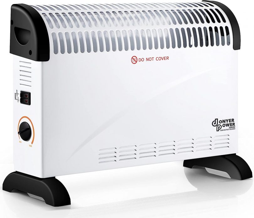 DONYER POWER Convector Radiator Heater 2000W Room Heating with Adjustable Thermostat