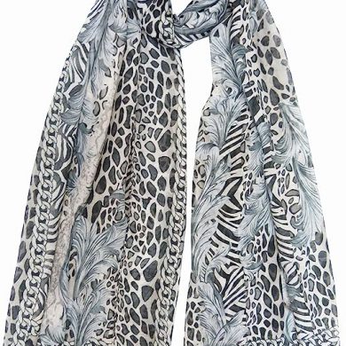 Claudia Jason Xmas Snowman Printed Snood Infinity Scarf Wraps For Ladies Mustard