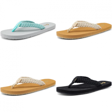 Filp Flops Ladies Orthotic Summer Shoes for Travelling Yoga Walking Poolside Pool Casual Sandals Grey Teal 5.5 UK