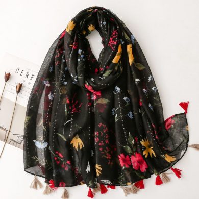 Ladies Women Cotton Viscose Scarves