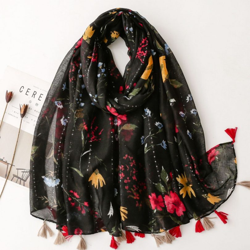 Ladies Women Cotton Viscose Scarves